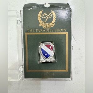 Vintage Atlanta Georgia Flag Pewter Thimble – F•O•R•T USA - Souvenir NIB